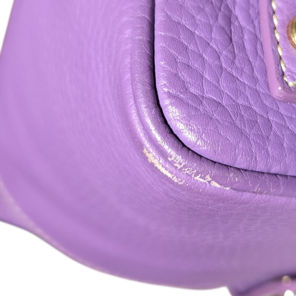 Dooney & Bourke Purple Leather Tote Bag - Picture 11 of 11